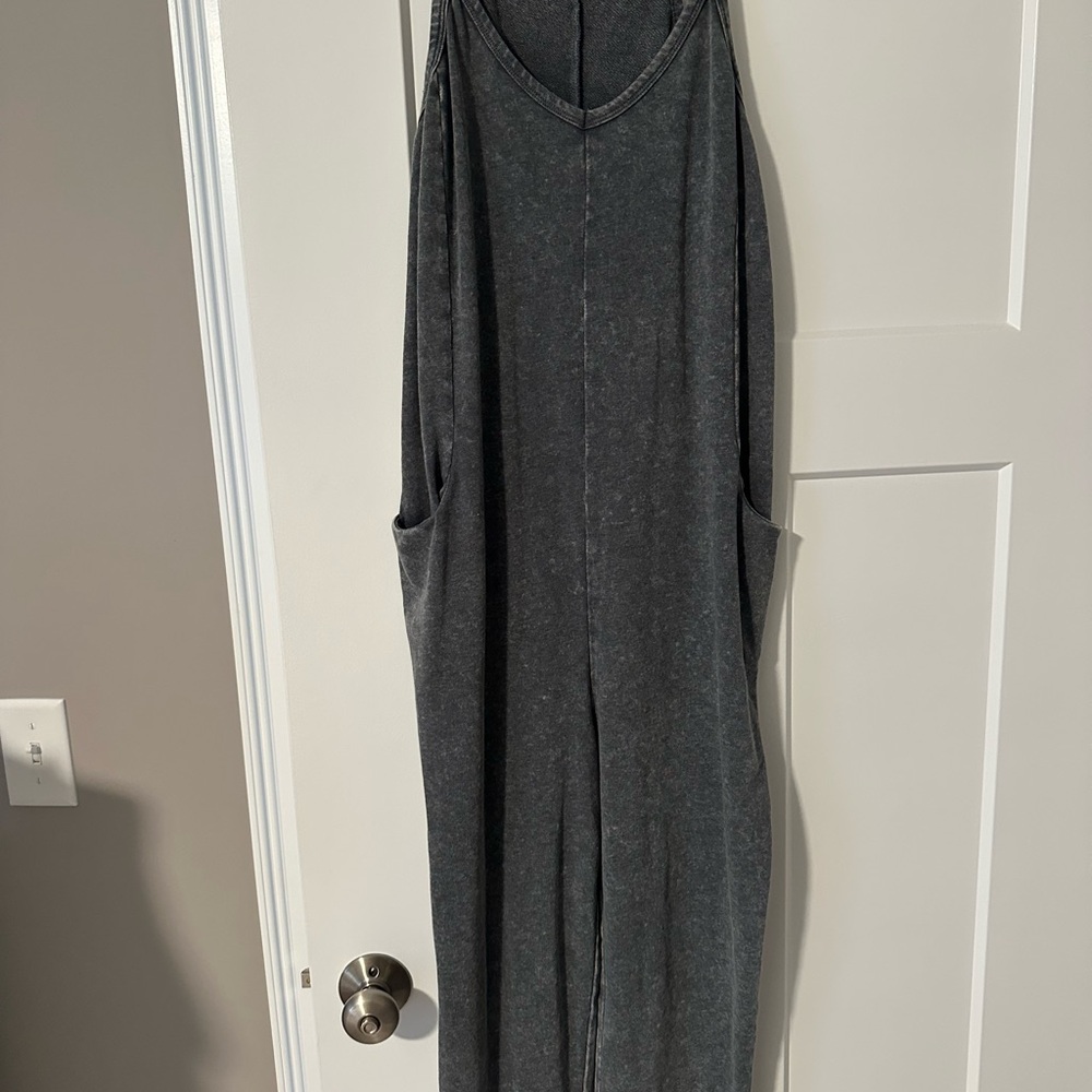 Sincerely Jules Charcoal Sleeveless Onesie
